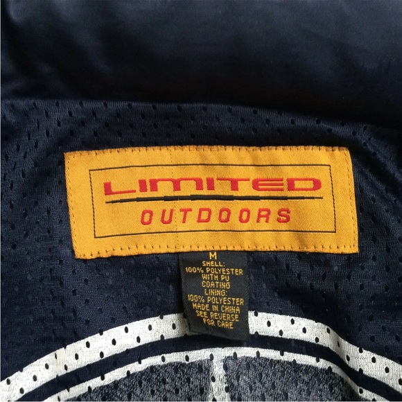 Limited Outdoors Men's Water Resistant 3/4 Anorak Jacket Medium Navy Blue Hood - Picture 4 of 7